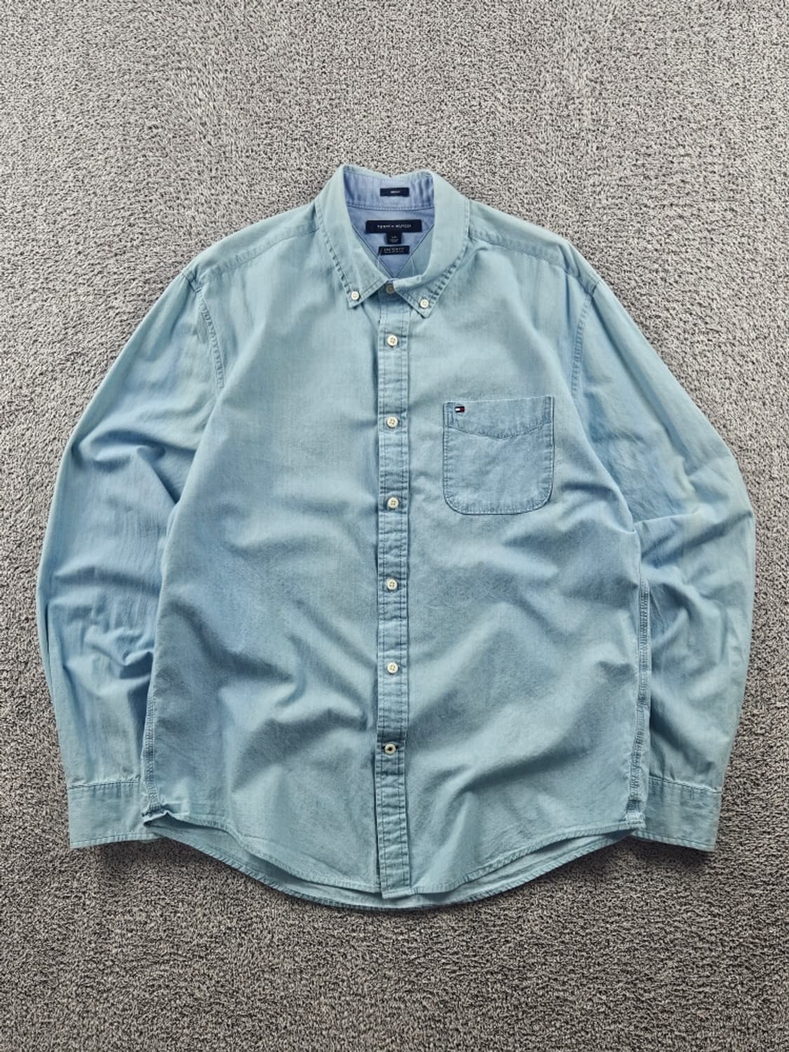 타미힐피거 인디고 데님 커스텀핏 포켓 셔츠 ( L ) / 11010 상품이미지1