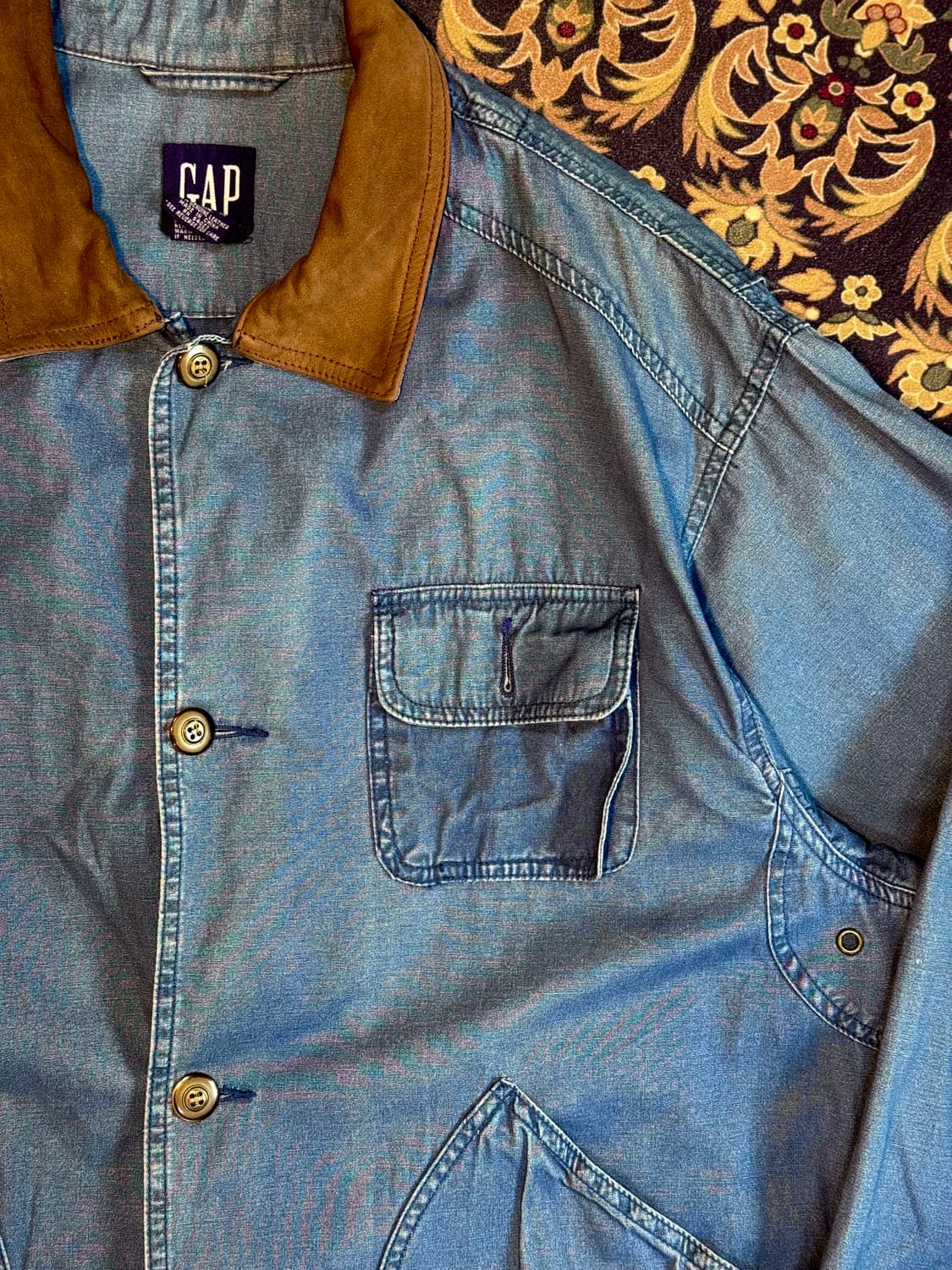 90s 올드 갭 트윌코튼 헌팅자켓 상품이미지3