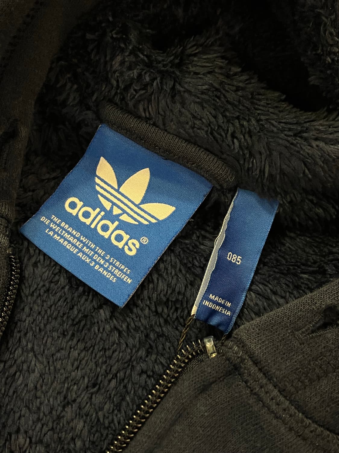 아디다스 퍼 후드집업 네이비 85 #csz2517 상품이미지5