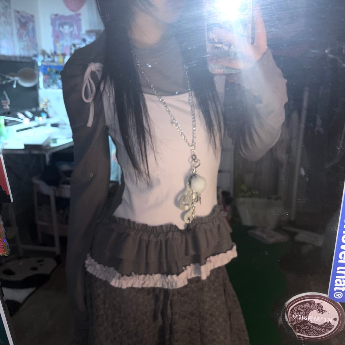 Lace Sleeveless Ribbon T 상품이미지1