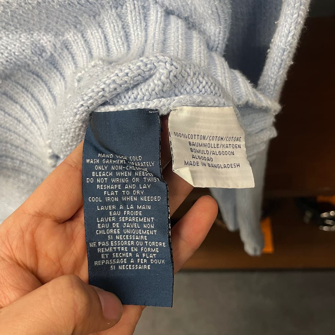 00s 폴로 랄프로렌 헤비 울 레트로 라운드 넥 니트 스웨터 N347 상품이미지8