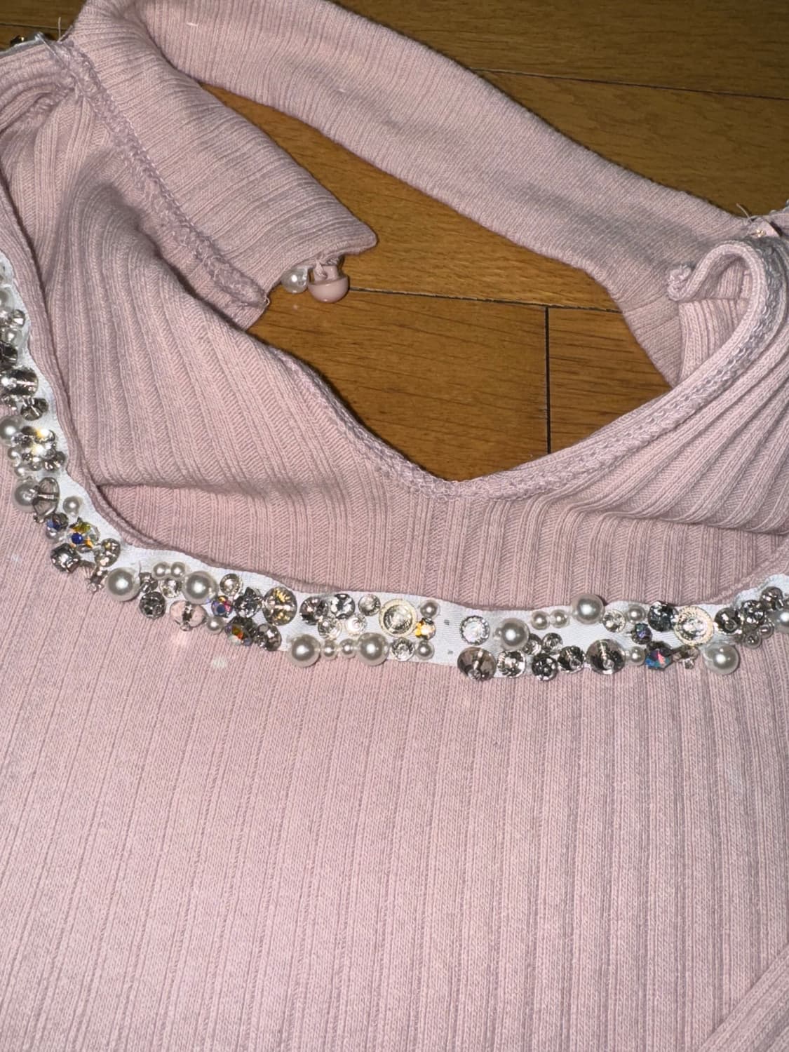 베이비메탈클럽 쥬얼 초커 티 베이비핑크 상품이미지3