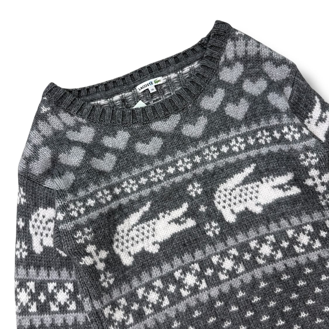 라코스테 패턴 니트 r1890  상품이미지3
