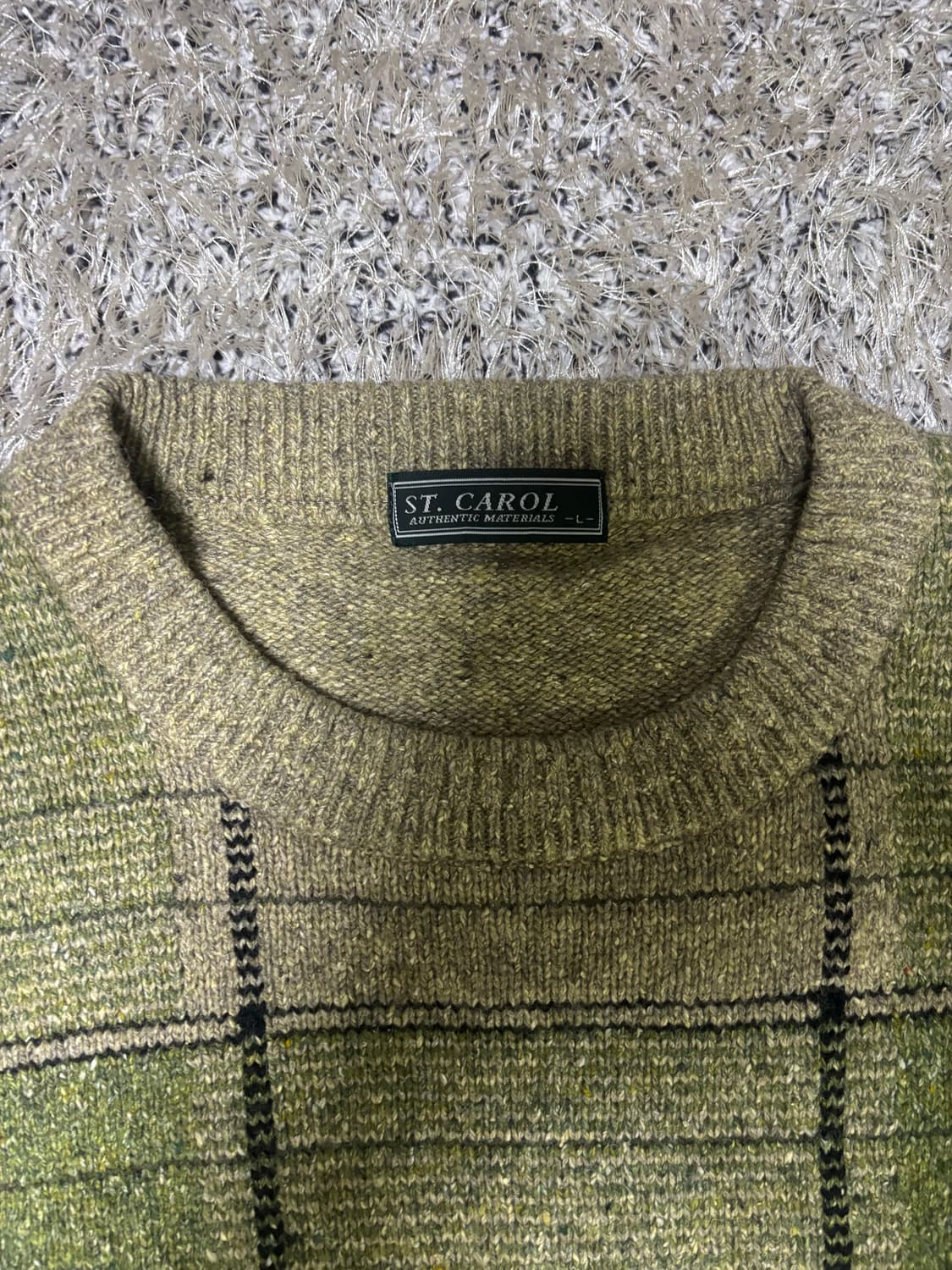 일제 울 실크 혼방 니트 사이즈 105 상품이미지4