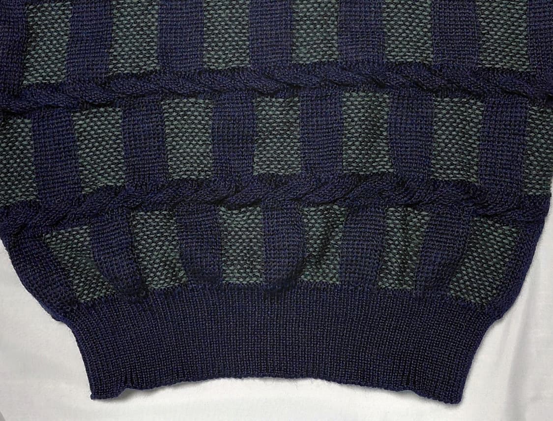 90’s 나이가이 “Demain Clair” 3D 케이블 울 스웨터(M) 상품이미지3