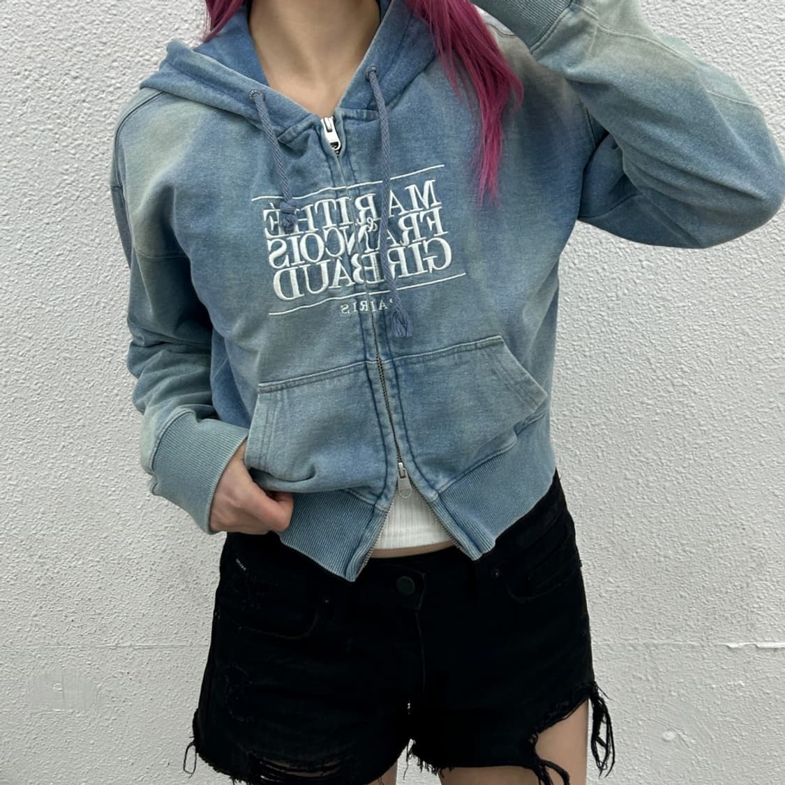 마리떼 프랑소와저버 워싱 투웨이 후드집업 S 상품이미지2