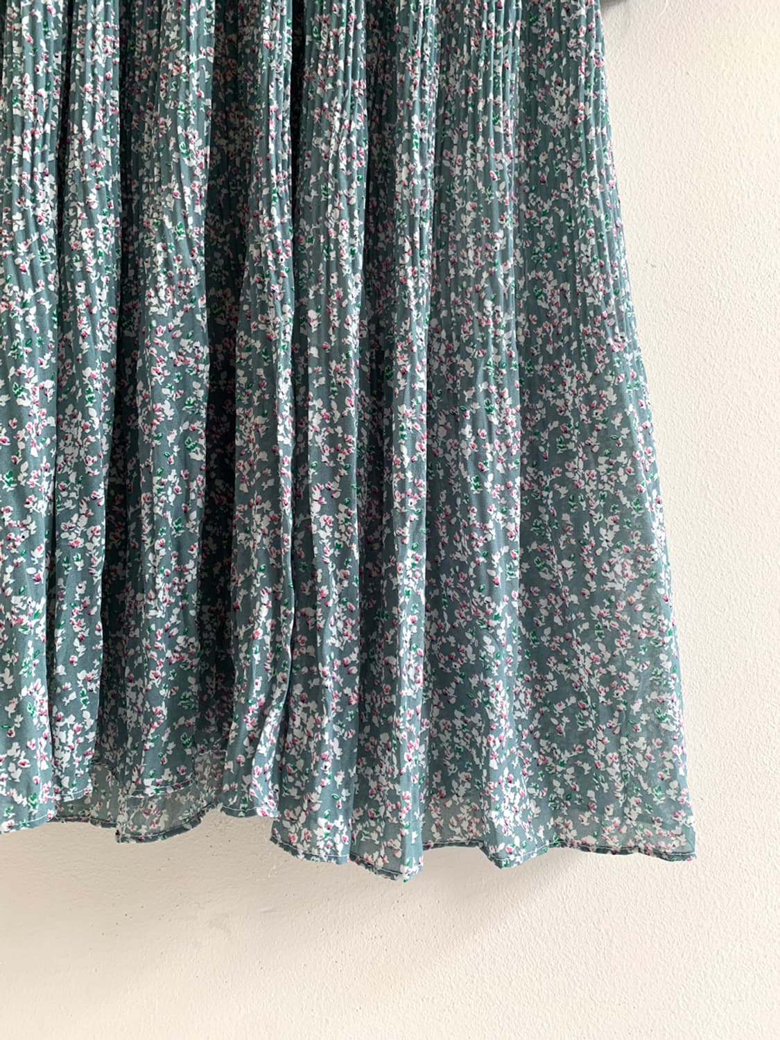 Floret ribbon pleats dress 상품이미지5