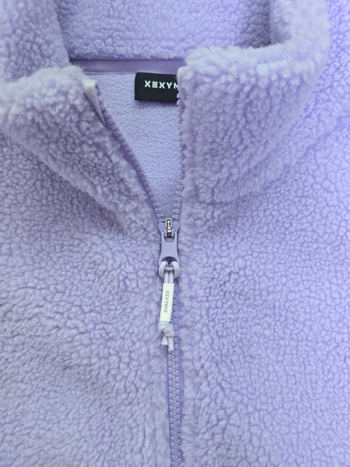 젝시믹스 쉐르파 크롭집업 퍼플M사이즈 새상품급❤️‍🔥 상품이미지3