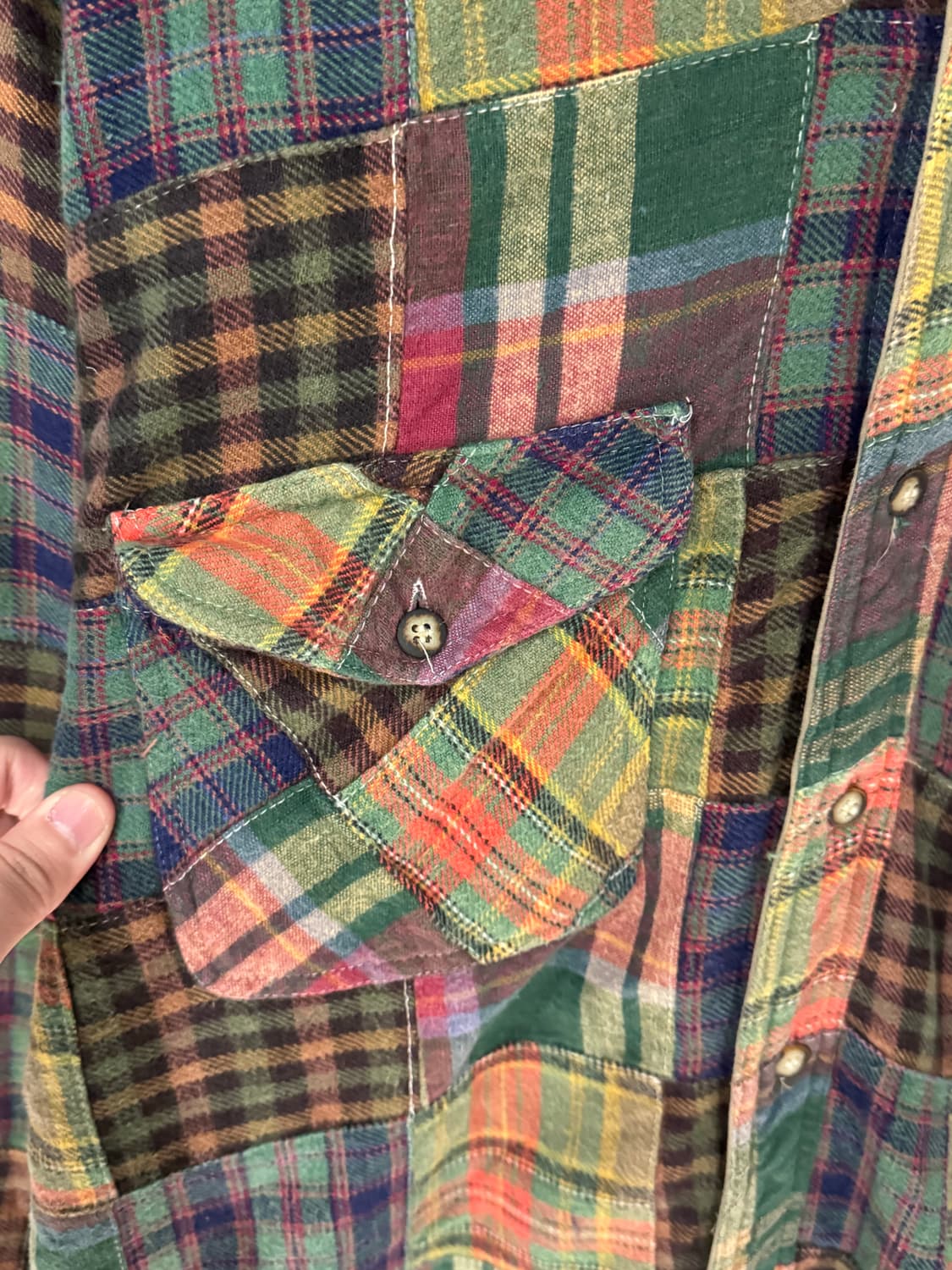 Gavial 패치워크 체크셔츠 상품이미지3