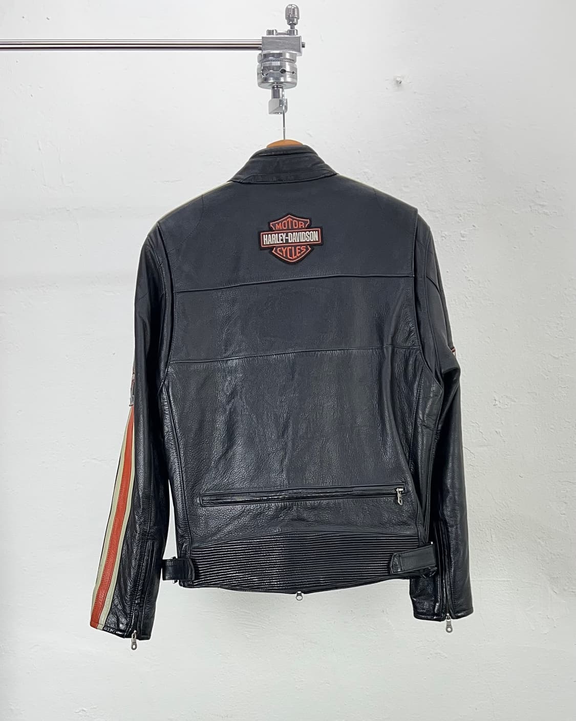 할리데이비슨 토크 제뉴윈 집 스트레치 라이딩 레더 자켓 상품이미지6