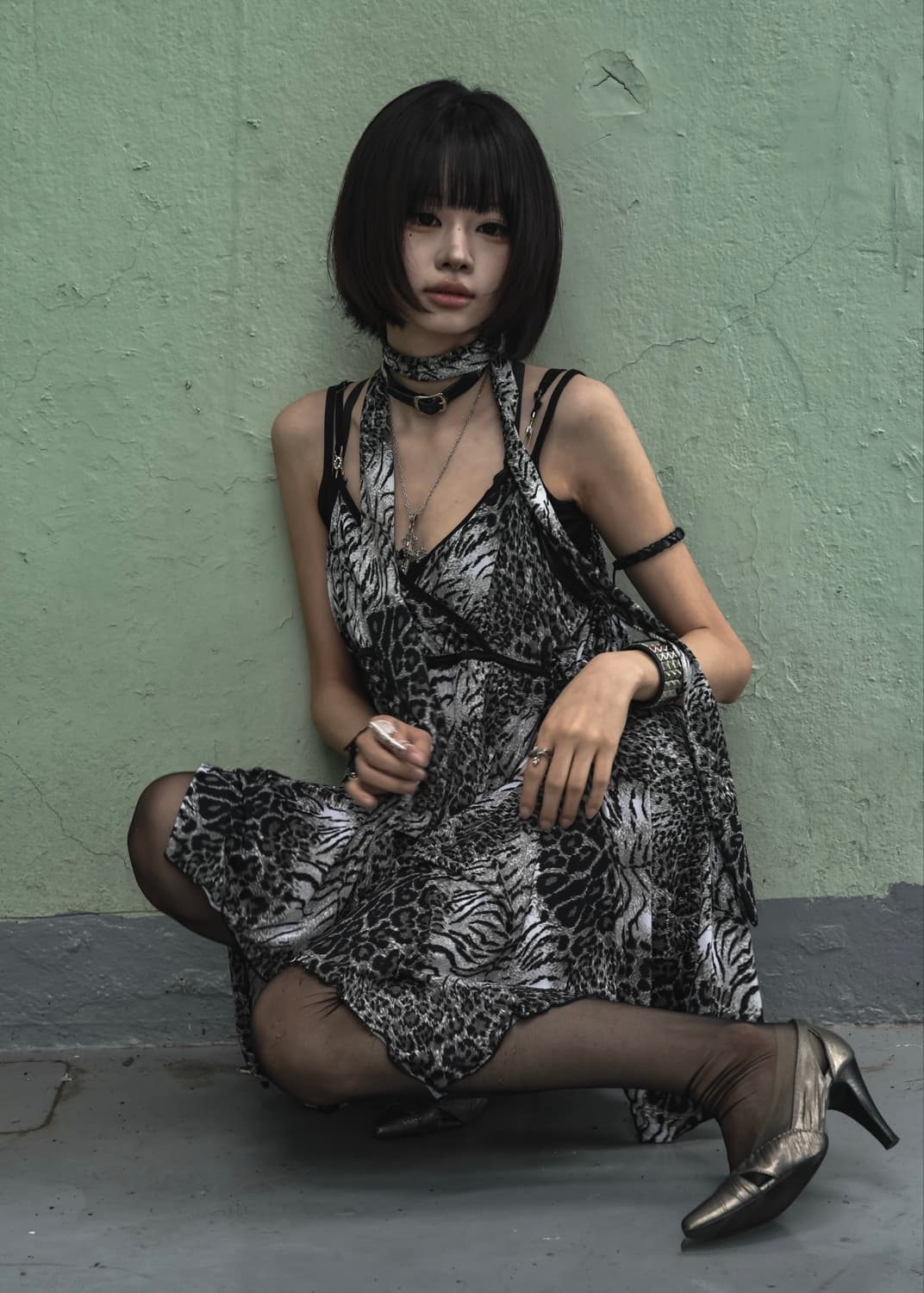 Leopard Lace Sleeveless 상품이미지4