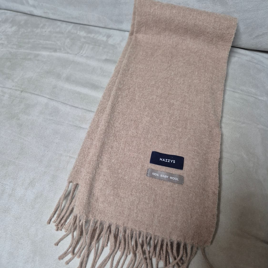 헤지스 베이비울 100% 머플러 베이지(공용) 상품이미지1