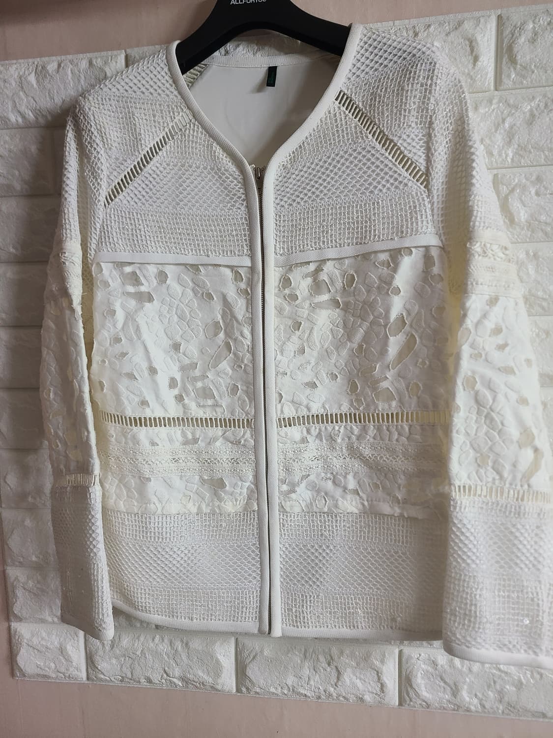 [수108]베네통 레이스 집업 자켓(55-66) 상품이미지1