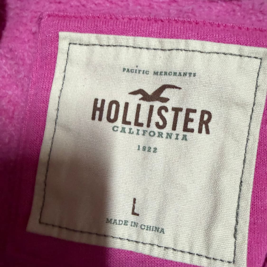 홀리스터 핑크 후드집업 L 상품이미지3