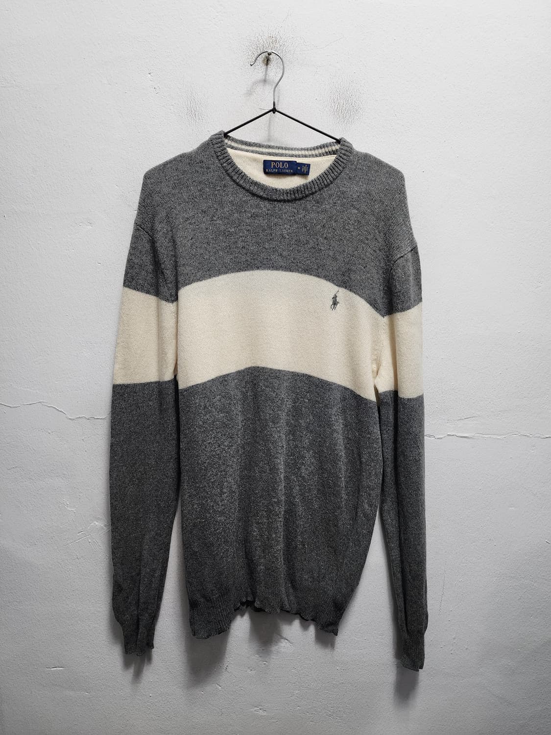 폴로 랄프로렌 wool 배색 니트 상품이미지1