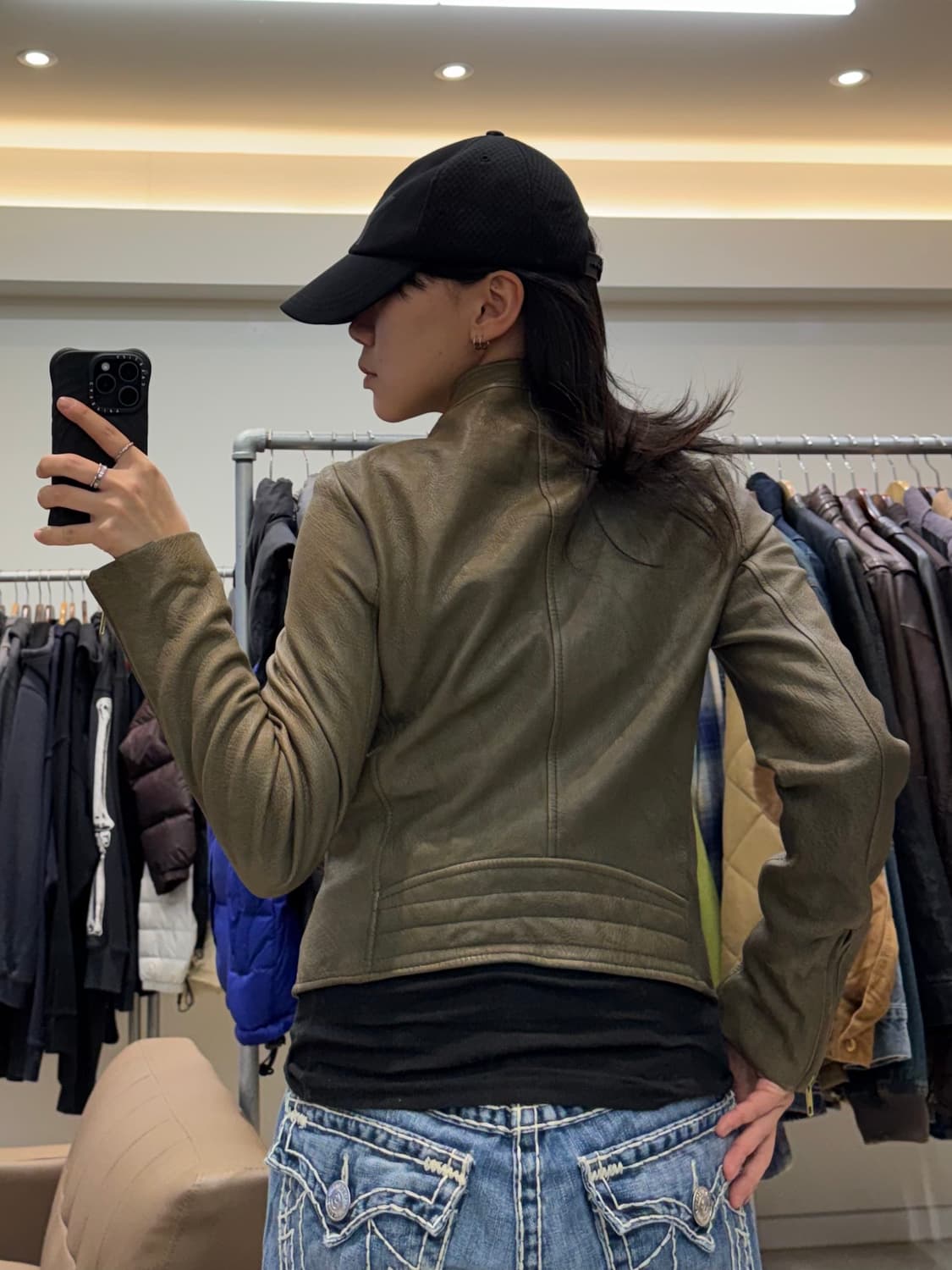 띠어리 램스킨 라이더 자켓 상품이미지9