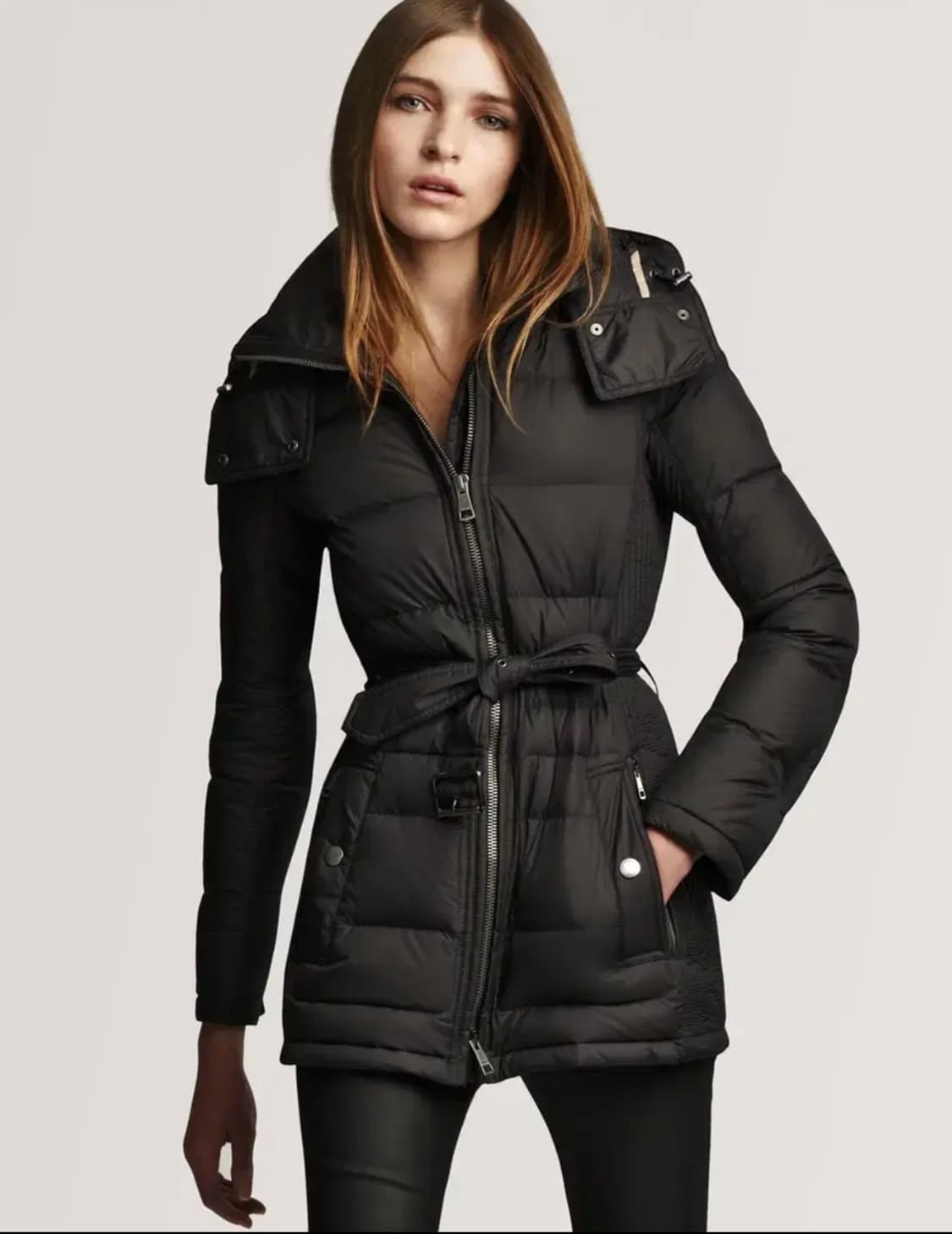 XS) 버버리 브릿 여성 패딩 블랙 상품이미지1