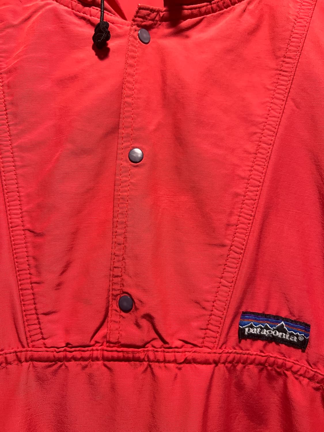 [L]90's 파타고니아 Made in USA 레드 풀오버 후드 자켓 상품이미지3