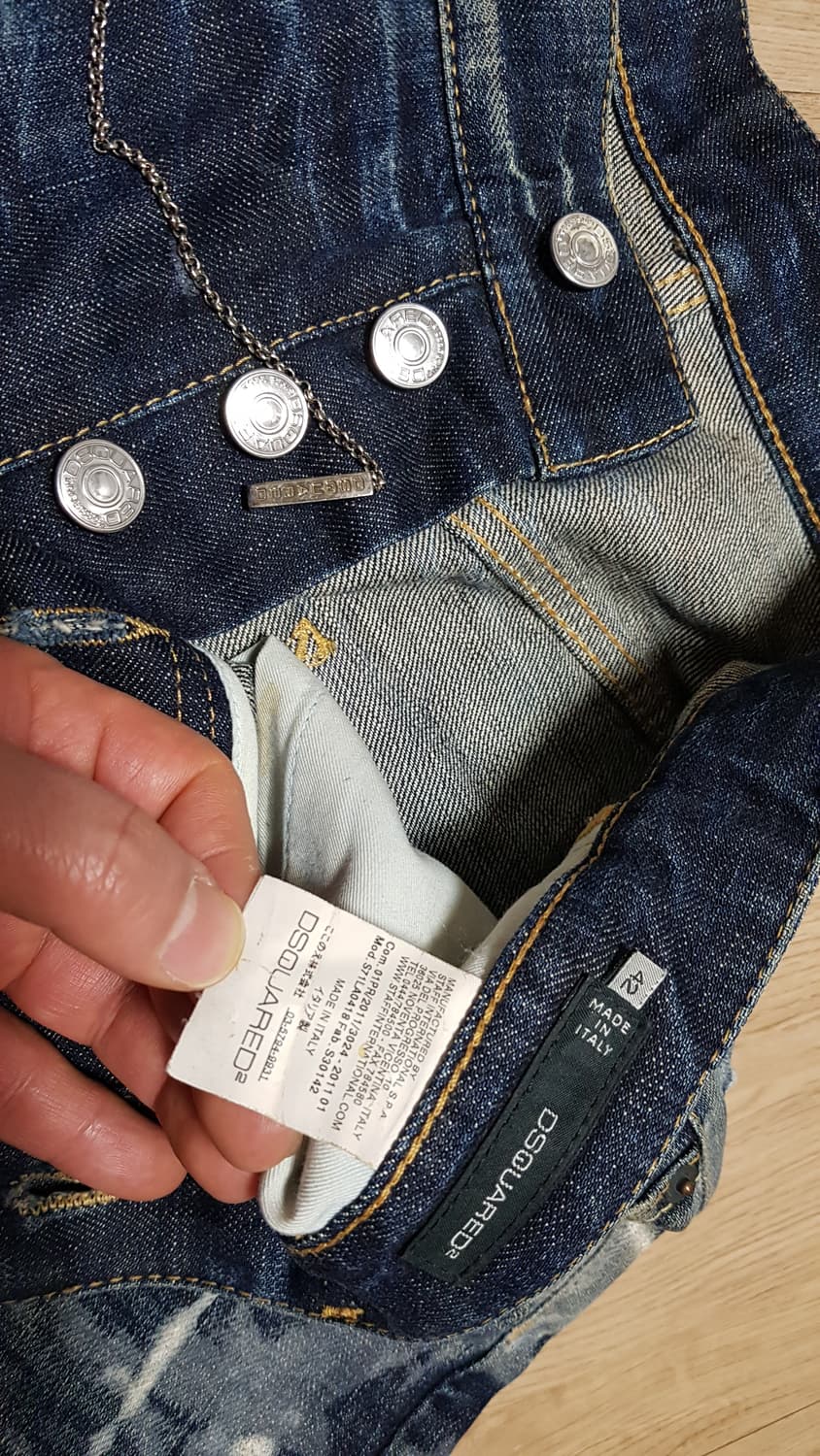 디스퀘어드 11ss 페인트 체인바이커 남, 녀 겸용 42 상품이미지8