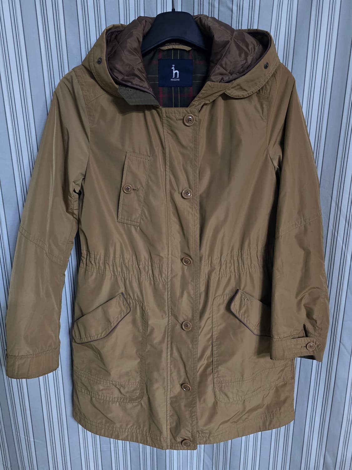 (85-160) 헤지스 여성 후드 누빔내피 야상자켓 상품이미지1