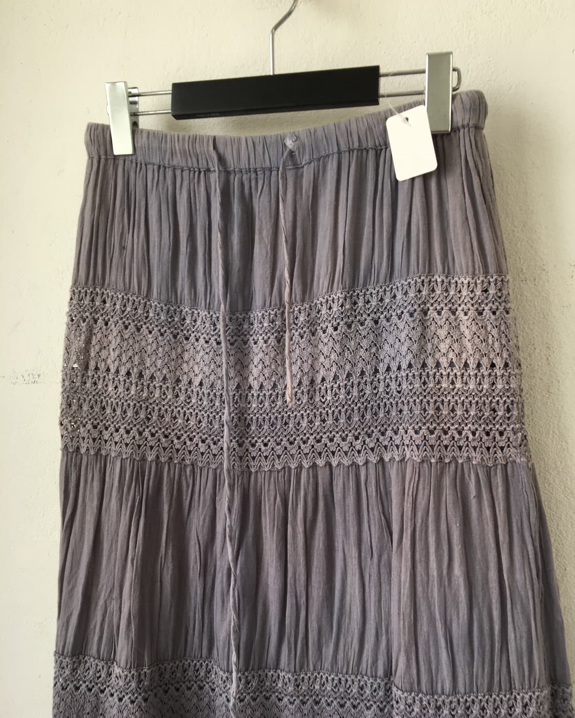 Crochet layer dyed long skirt 상품이미지4