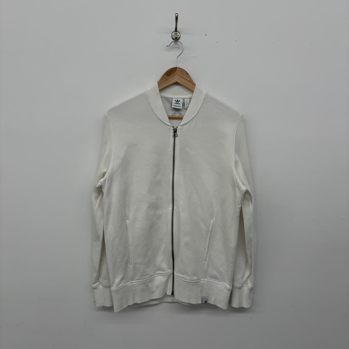 아디다스 화이트 집업 자켓 여L 상품이미지1