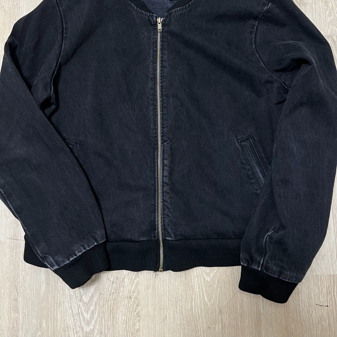 아메리칸어패럴 남성 데님 블루종 자켓 L/100  상품이미지3