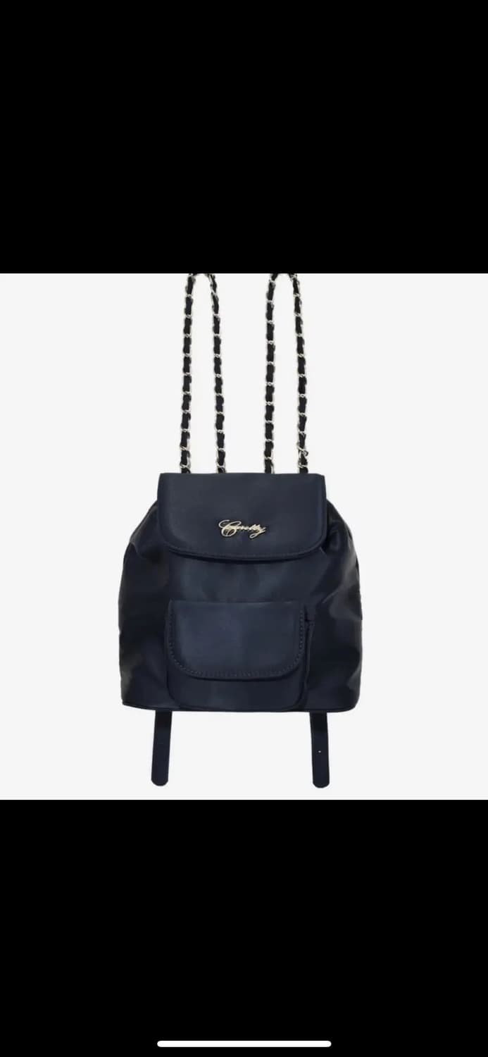 큐리티 C METAL LOGO NYLON MINI 백팩 네이비 상품이미지1