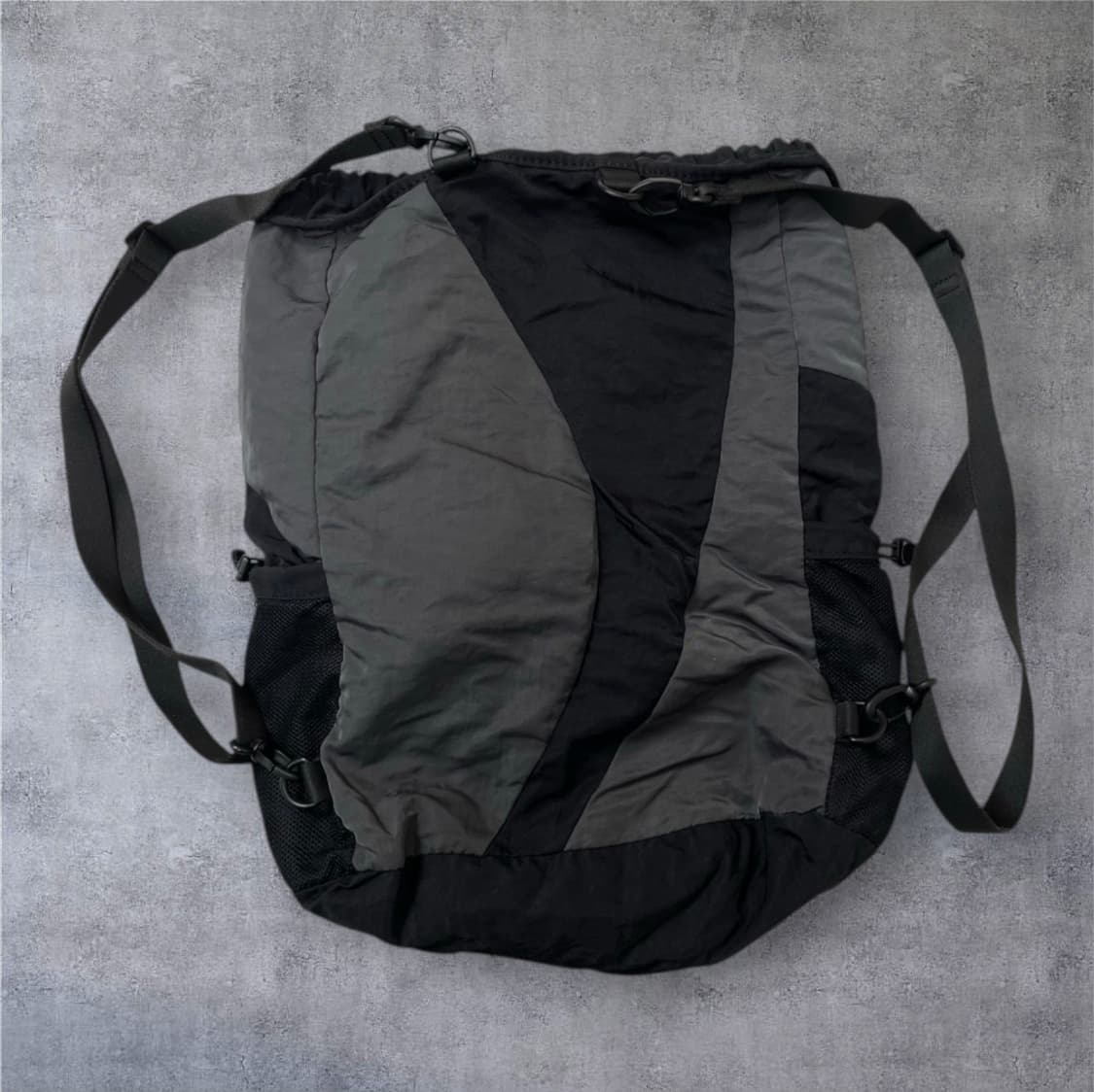 노매뉴얼 Nomanual 블랙 차콜 C.B 스트링 백팩 상품이미지6