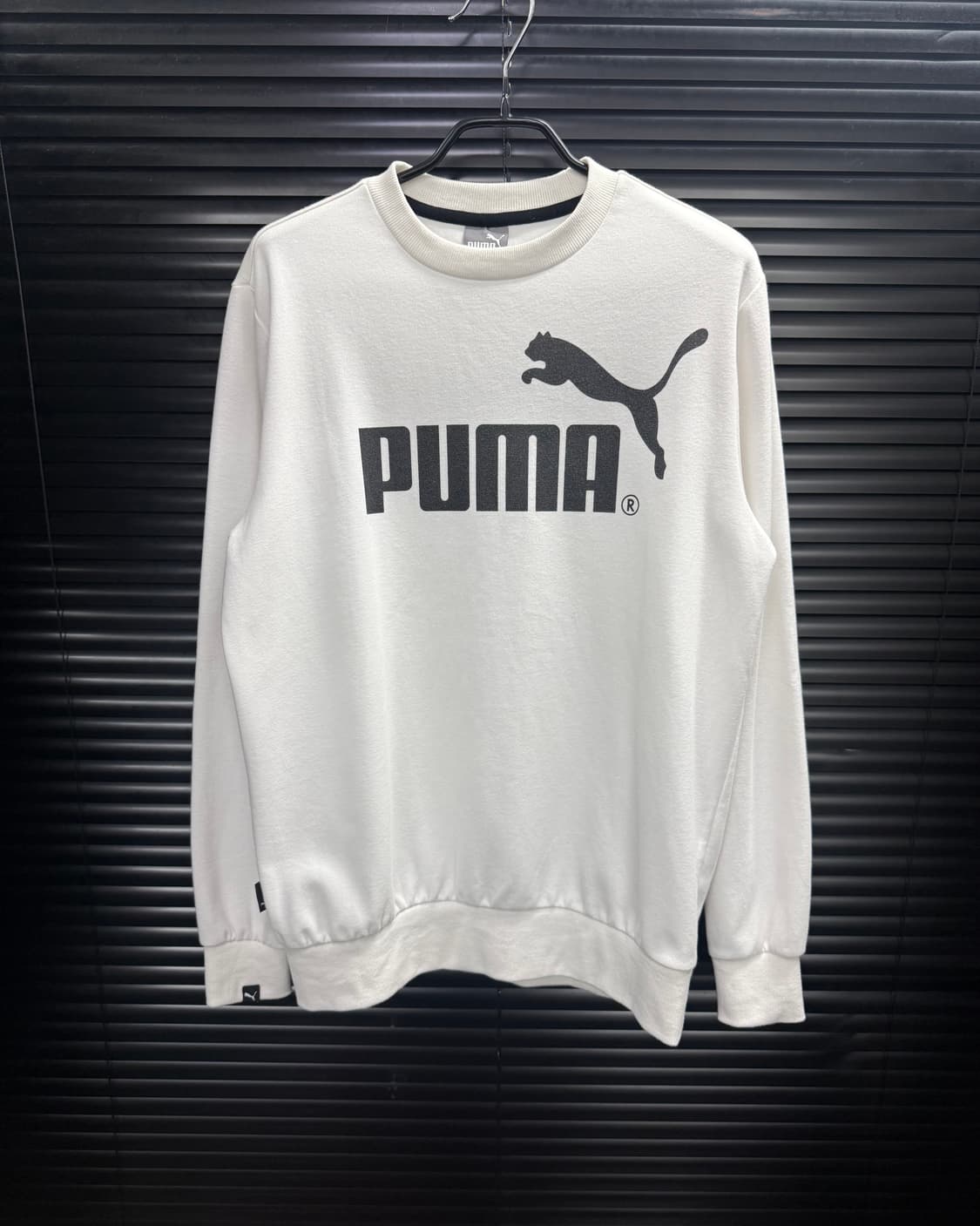 PUMA 퓨마 푸마 화이트 흰색 스웻 셔츠 맨투맨 올드스쿨 S 90 긴팔 상품이미지2