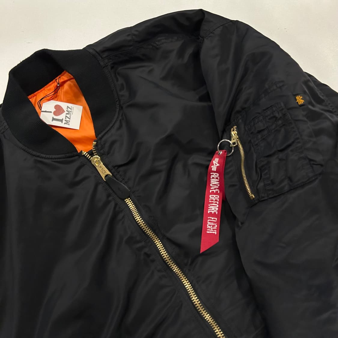 [5XL] 알파인더스트리 MA-1 블랙 항공점퍼 A654 상품이미지3