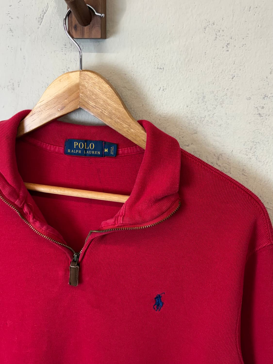 폴로랄프로렌 빈티지 코튼 니트 반집업 상품이미지5