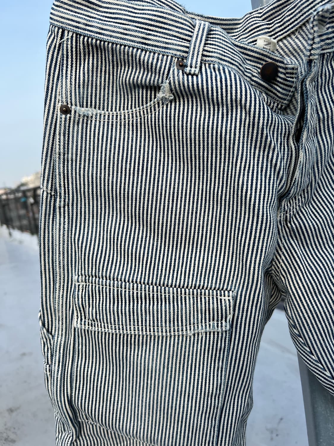 히코리 스트라이프 팬츠 상품이미지2