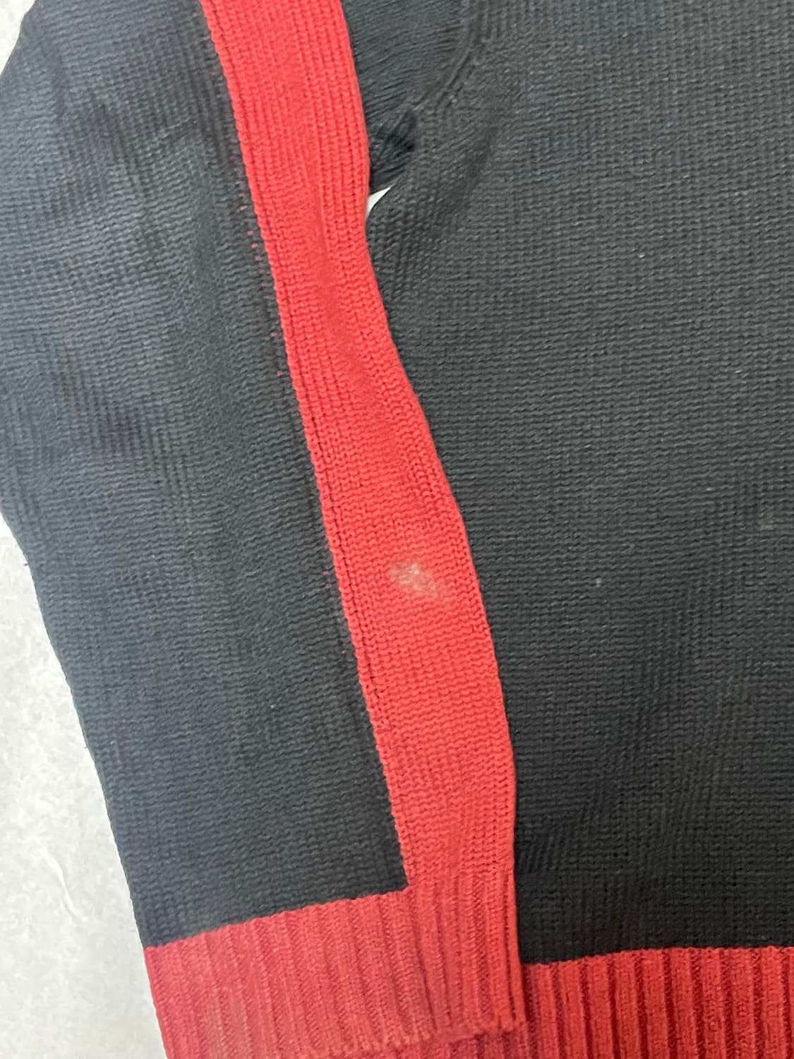 빈티지 메종 미하라 야스히로 니트 블랙/레드 상품이미지4