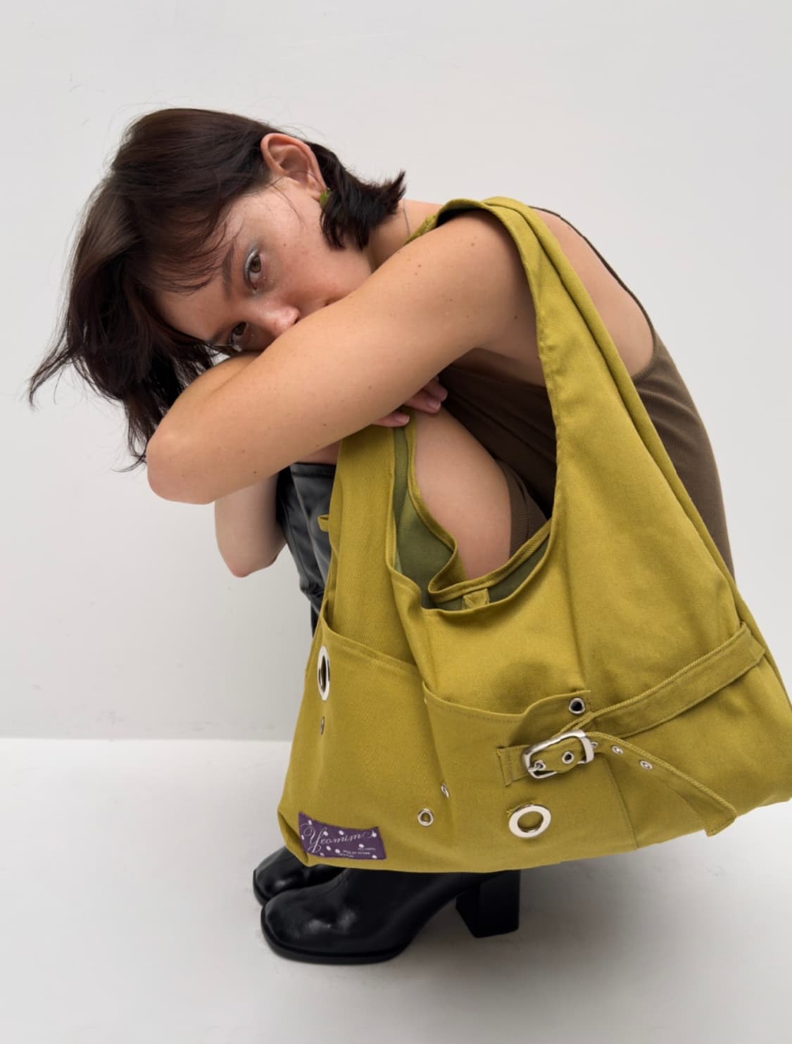 여밈 layout bag (olive green) 상품이미지1