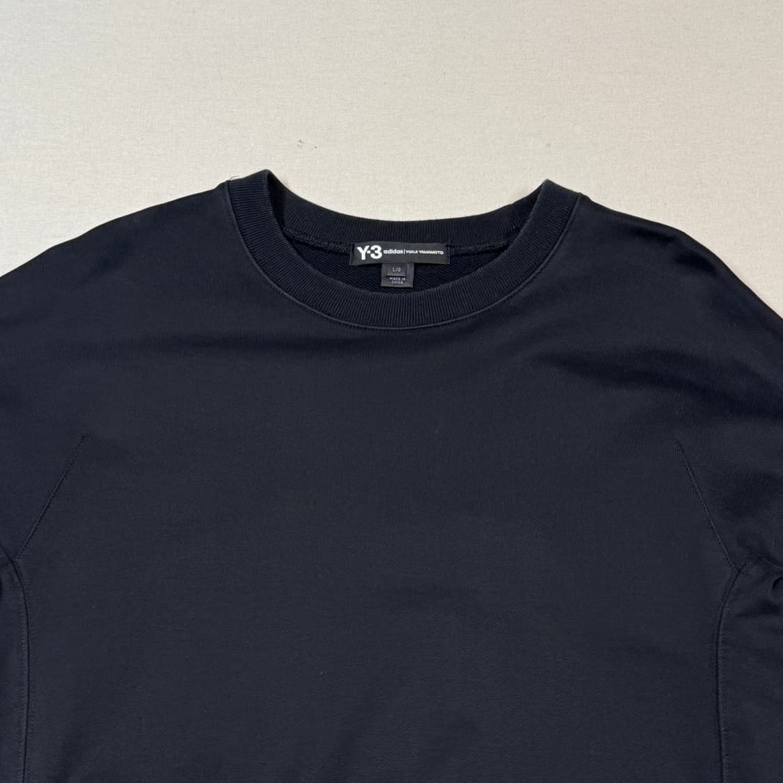 L) Y-3 요지야마모토 아디다스 블랙 스웻 맨투맨 상품이미지5