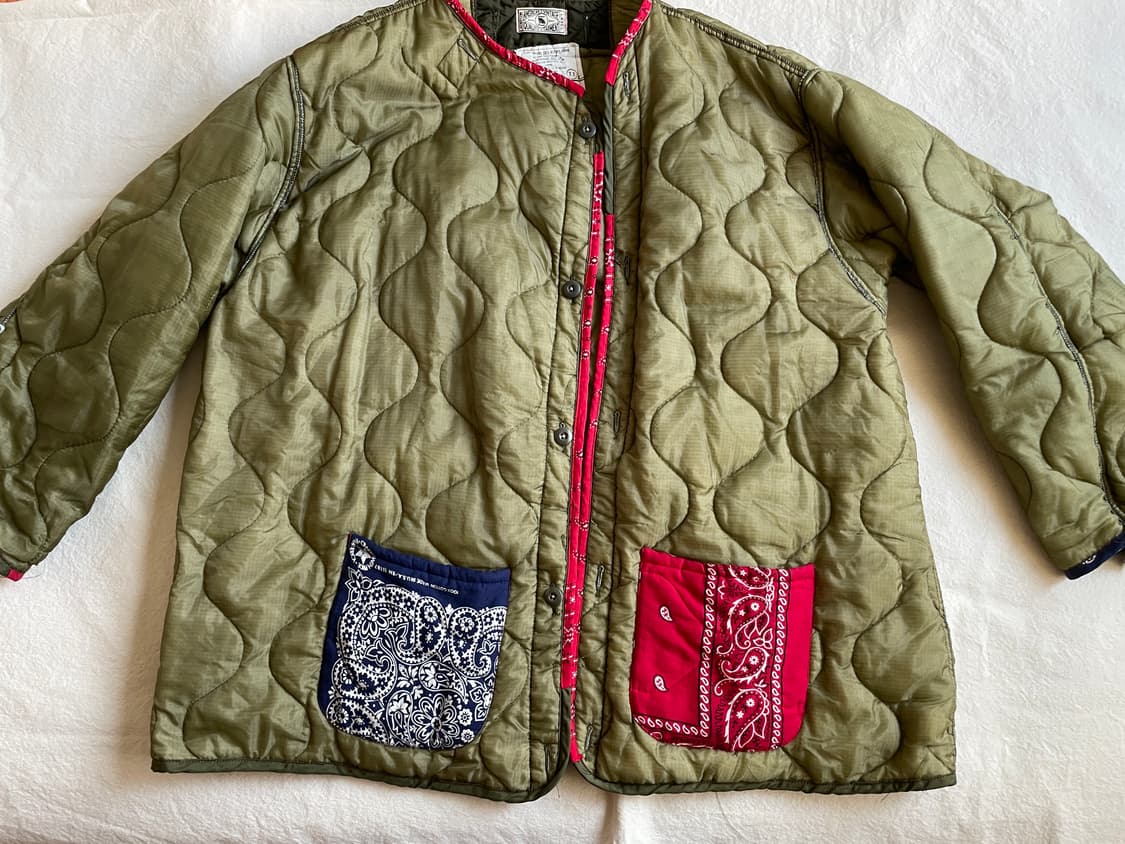 옴니피플 리메이크 반다나 밀리터리 빈티지 재킷 상품이미지7