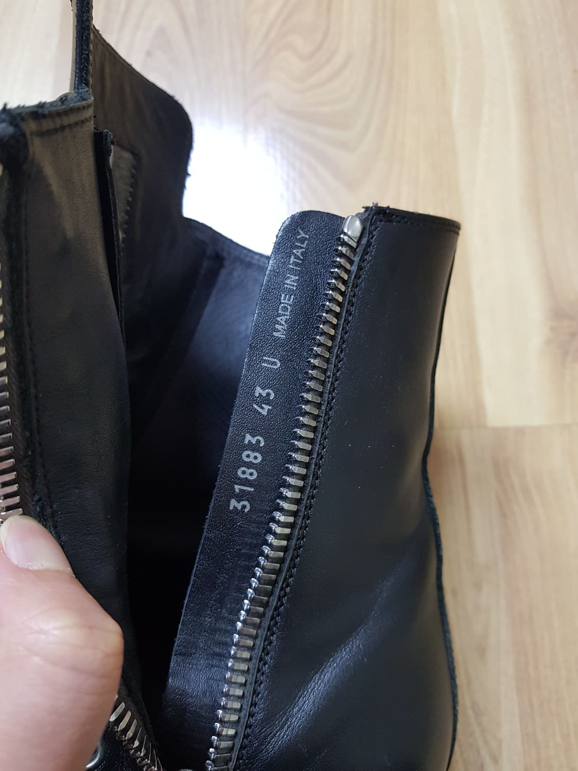 릭오웬스 라몬즈 하이탑 스니커즈 블랙 상품이미지9