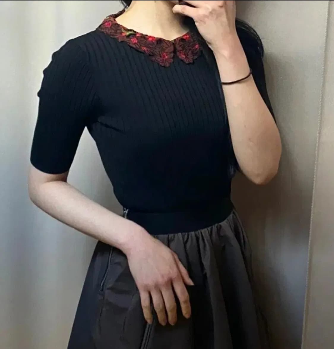 여성 55size 산드로 반팔 상품이미지1