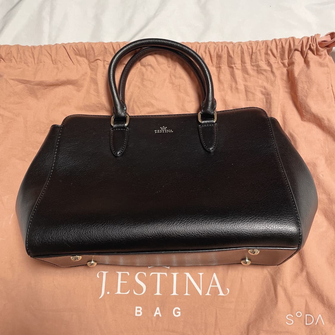 제이에스티나 블랙 토트겸 크로스백 상품이미지1