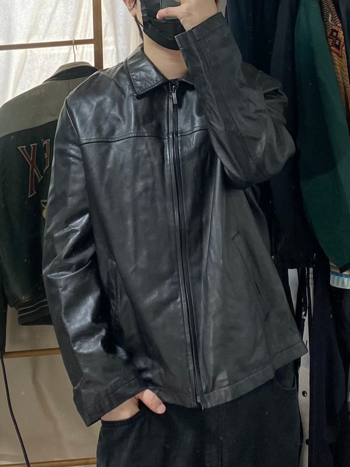 [105] 90s Lee 양가죽 싱글 레더 자켓 상품이미지7