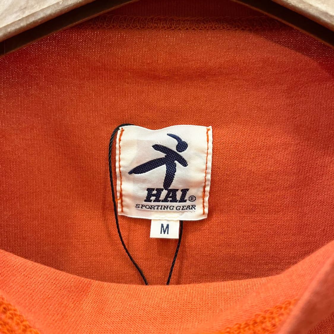 이세이미야케 반팔 티셔츠 세미 하이넥 레이스 트리밍 디테일 오렌지 상품이미지6