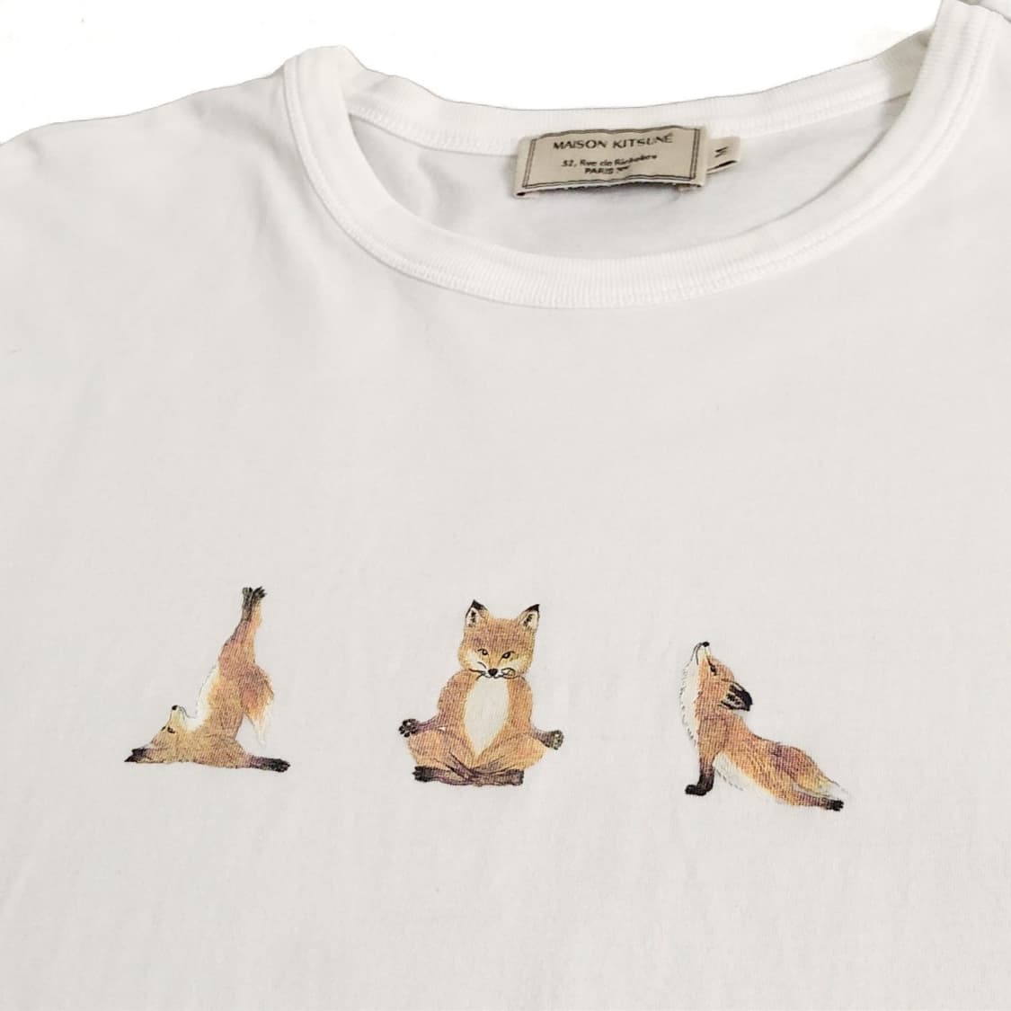 (L) MAISON KITSUNE 메종키츠네 요가키츠네 티셔츠 상품이미지1