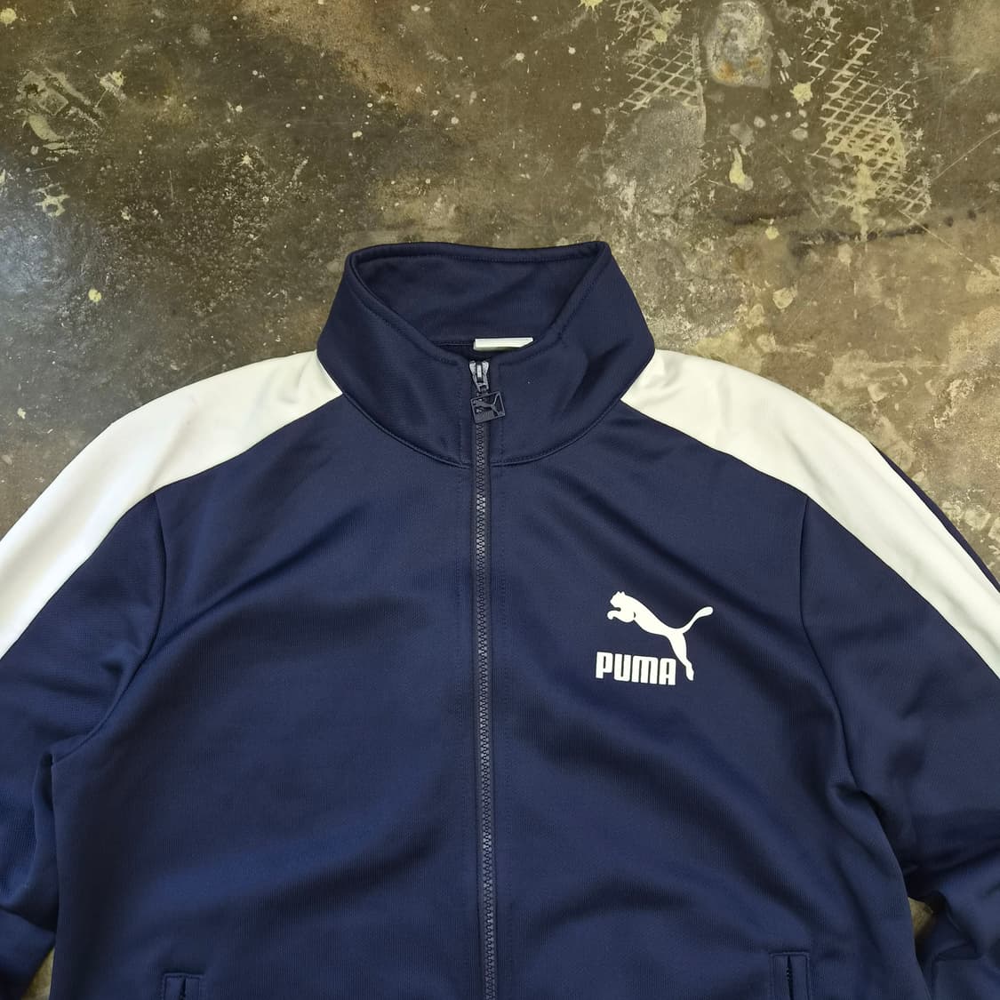100) 푸마 네이비 트랙자켓 트랙탑 저지 상품이미지2