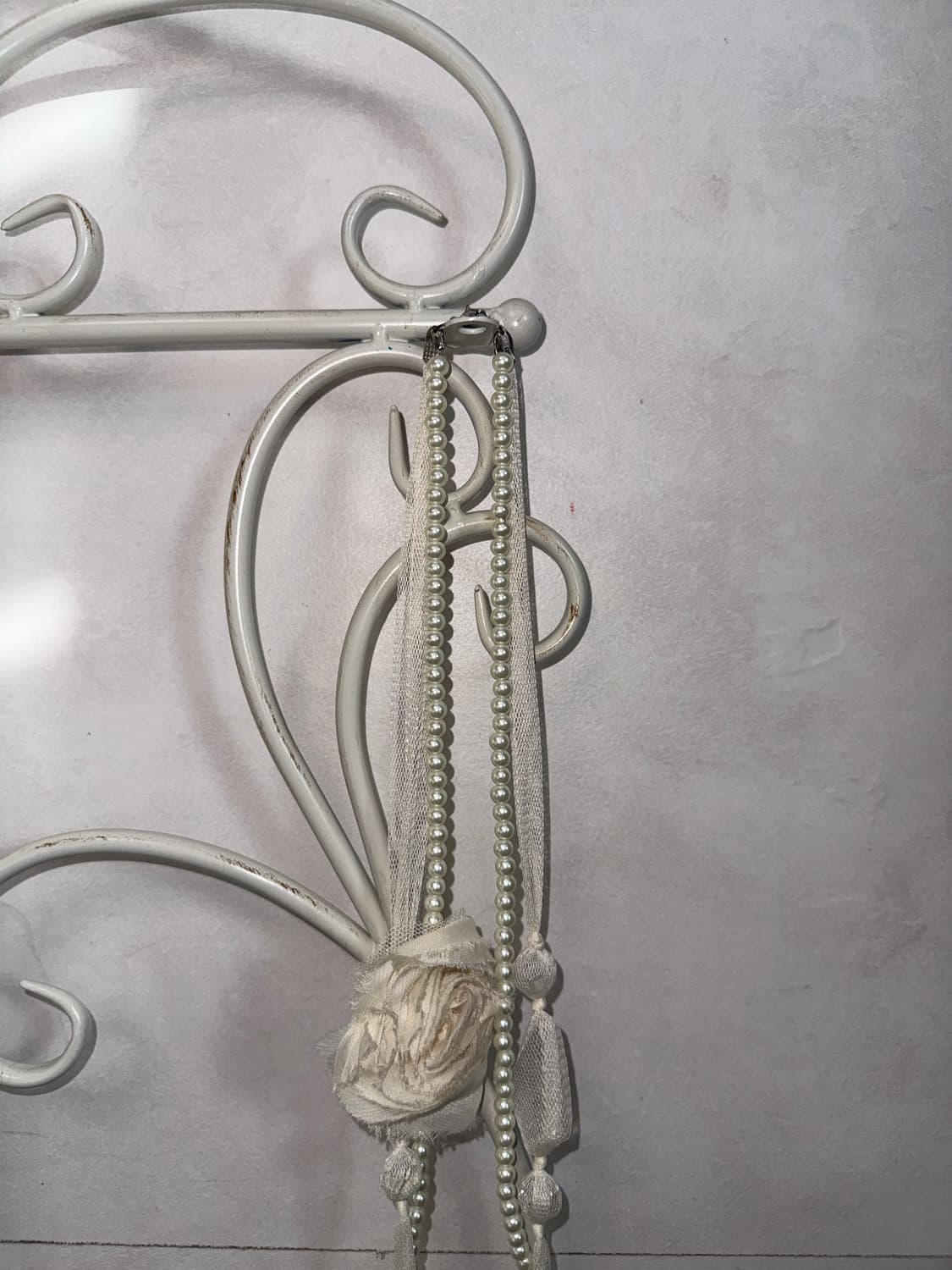 Rose pearl lace layered necklace  상품이미지4