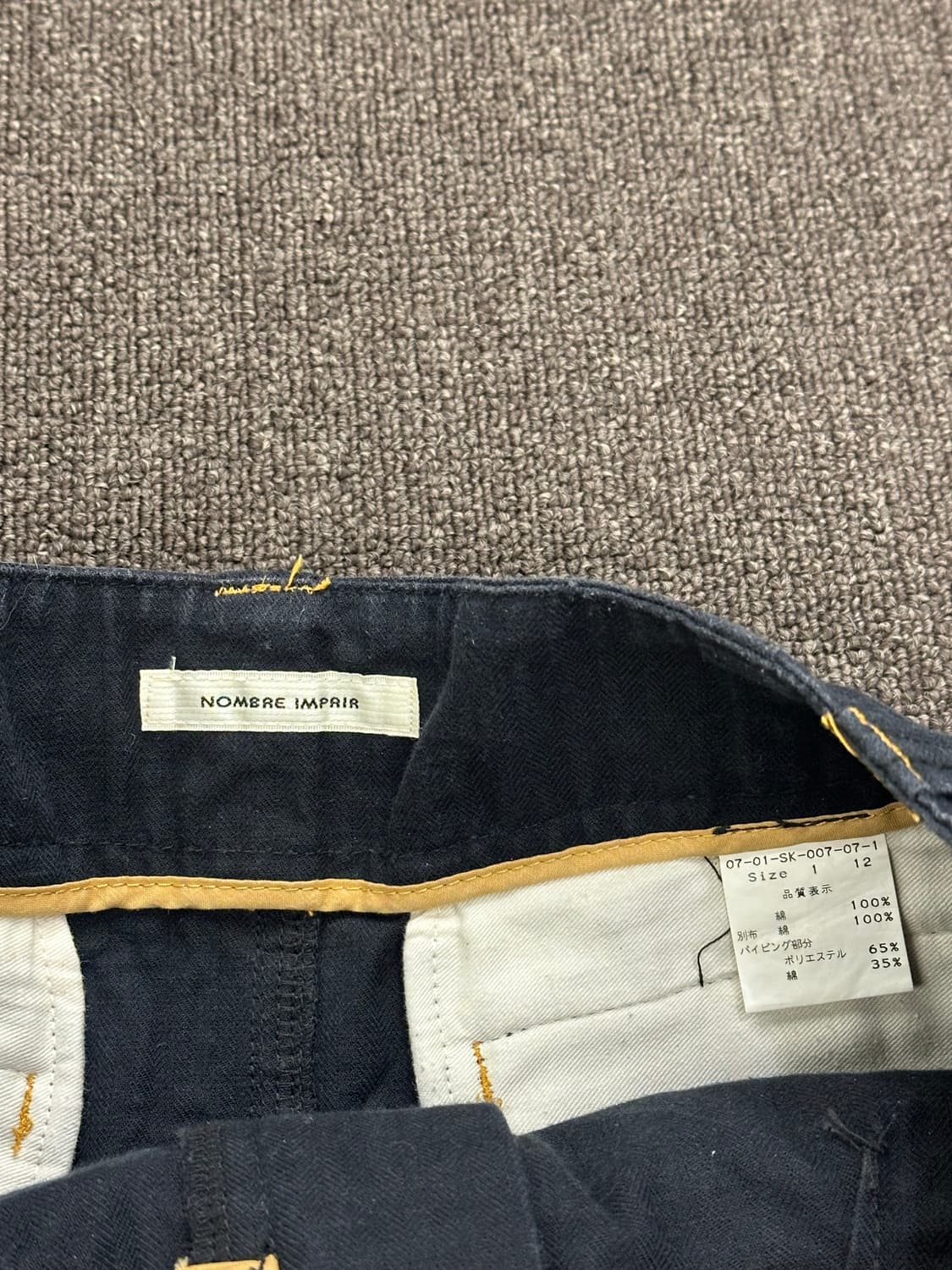 1)일본 빈티지 블랙 카고 스커트 상품이미지7