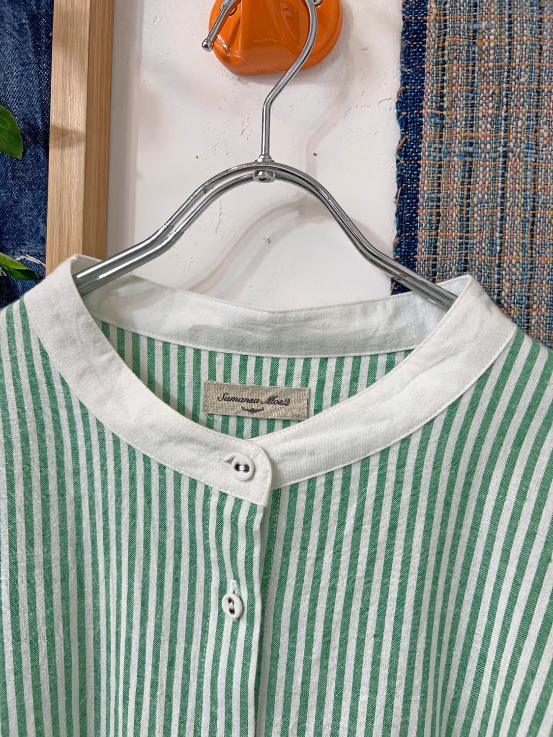 👧🏻SAMANSA MOS2  Loose Fit Stripe Band 상품이미지8