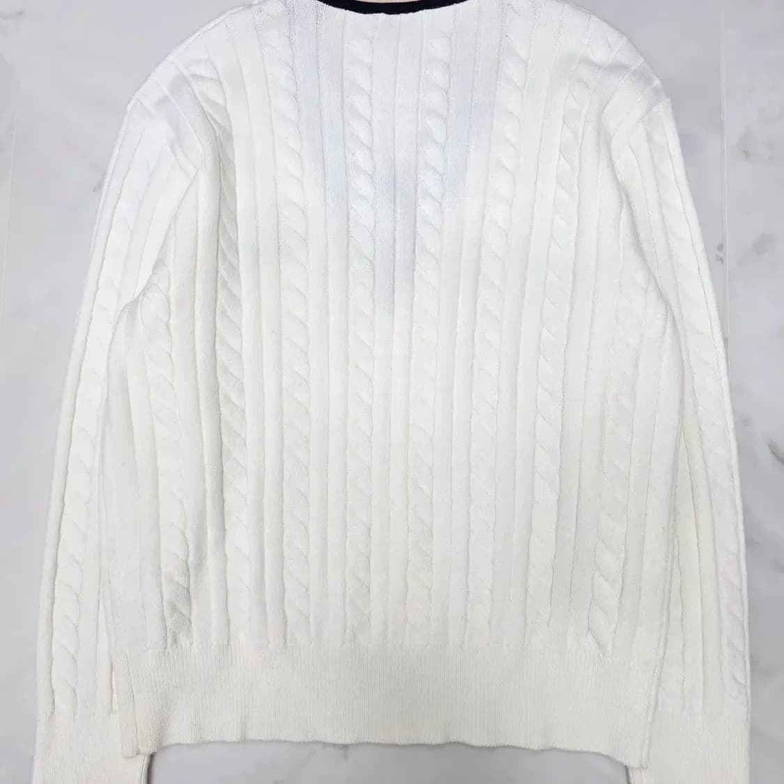 SANDRO 산드로 V넥 케이블 니트 55~66 상품이미지3