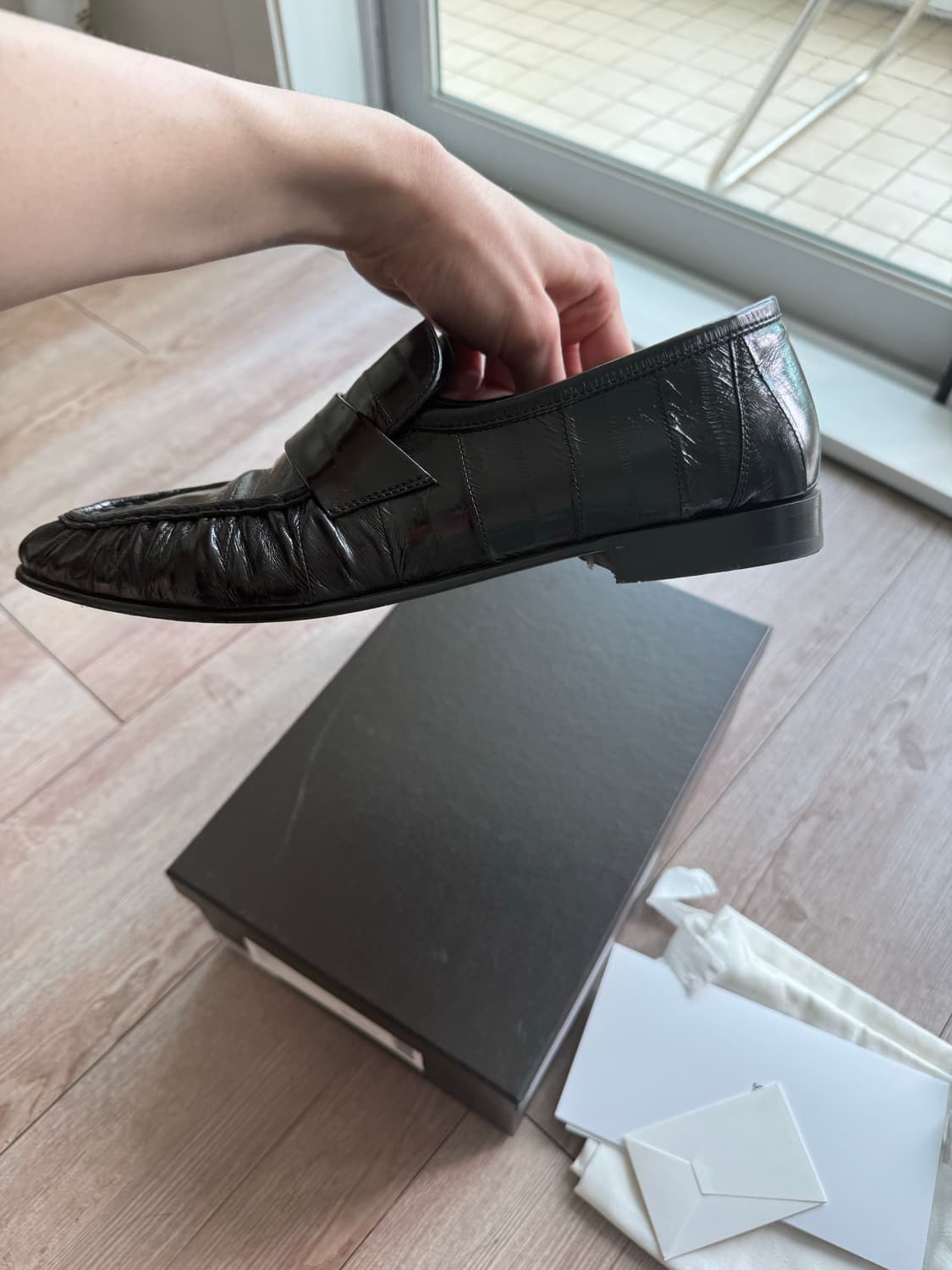 [eu43] the row eel soft loafers black 상품이미지6