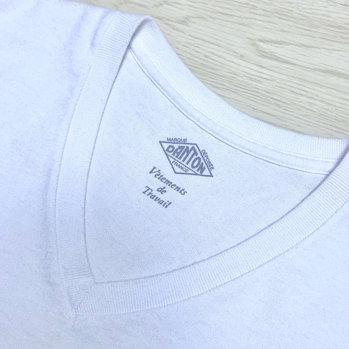 단톤 코튼 브이넥 반팔티셔츠 상품이미지4